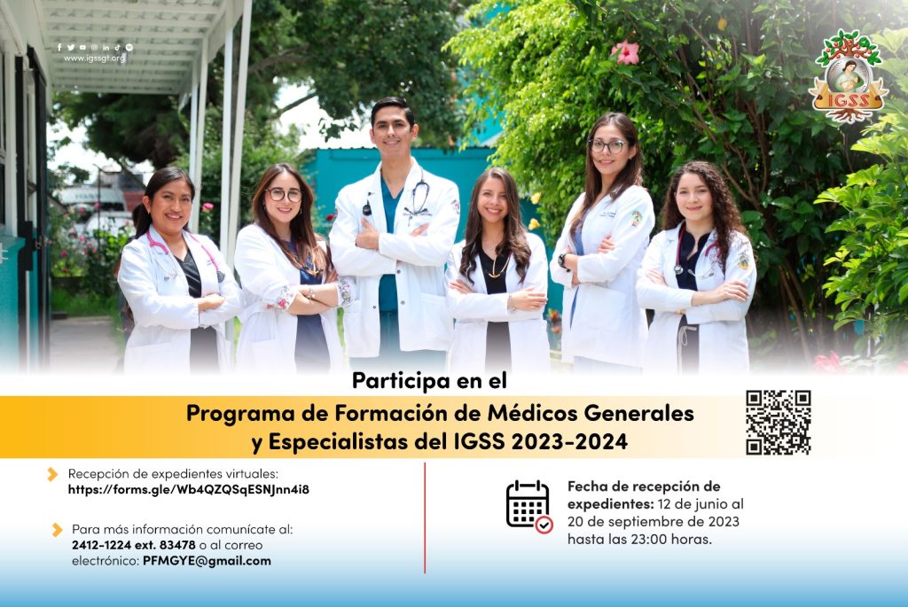 Convocatoria del Programa de Formación de Médicos Generales y